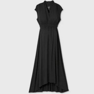 Maternity Dress Sleeveless Smocked L